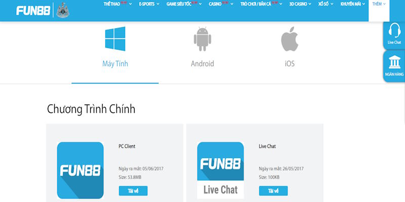 Tải app Fun88 nhanh gọn lẹ cho PC chỉ với vài lần bấm